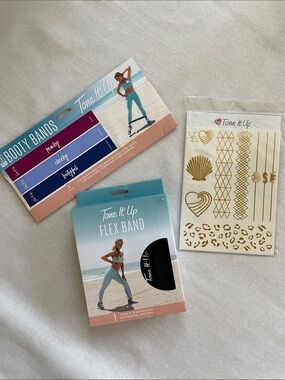 Tone It Up Flex Band , Booty Bands and Temporary Tattoos Bundle
